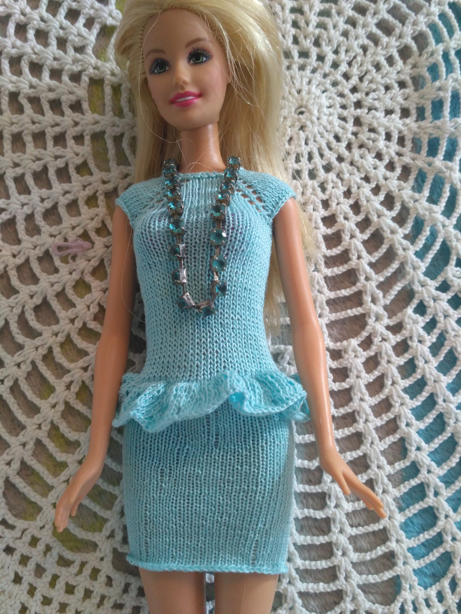 Dress for Barbie dolls knitted clothes for Barbie | Etsy