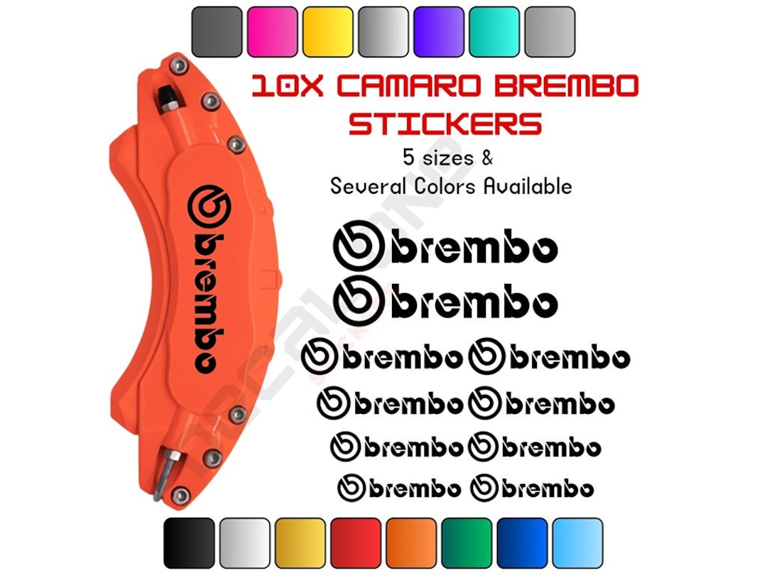 12x Brembo Brake Caliper High Temp Decal Vinyl Sticker Automotive 6