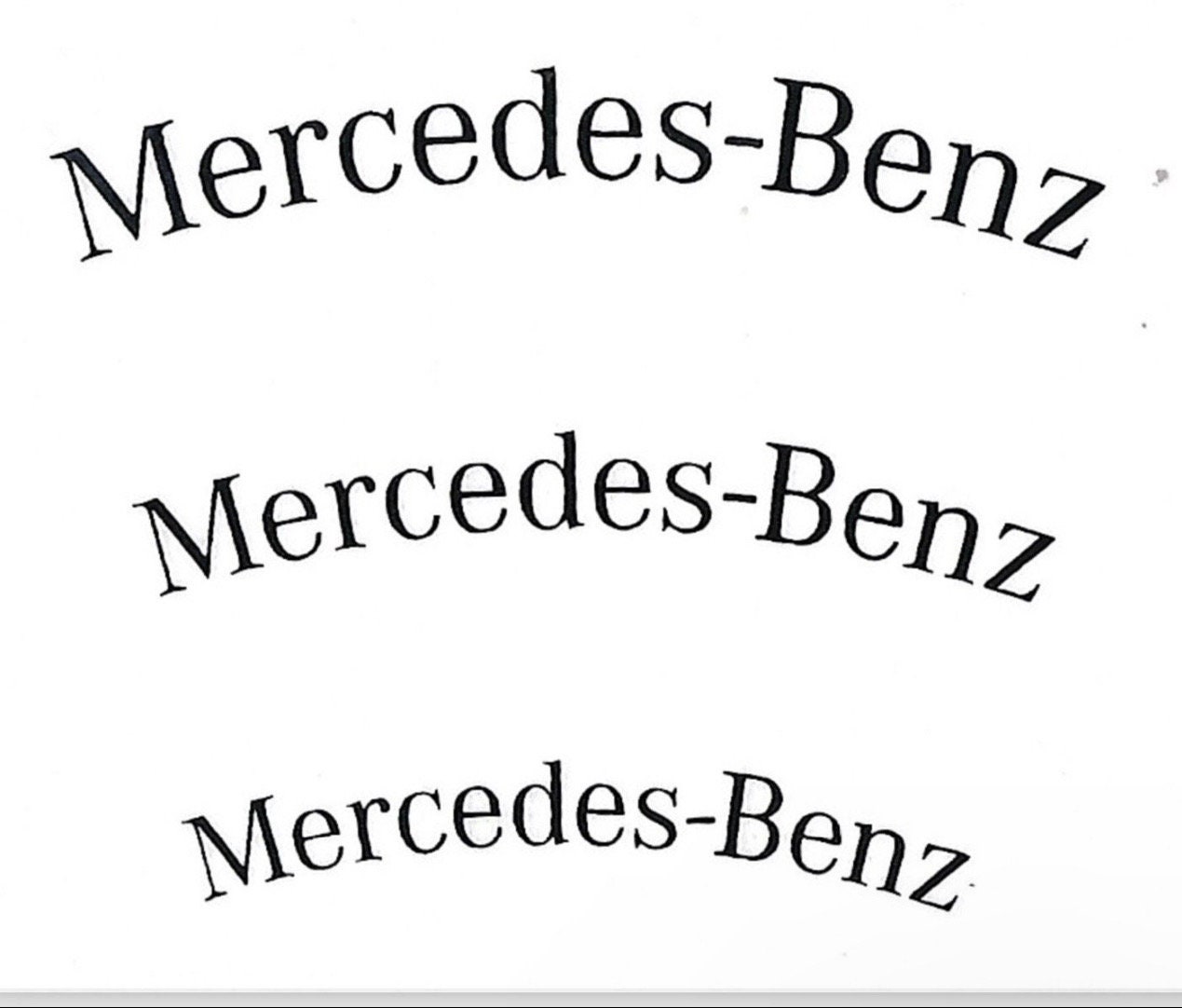 6 X Mercedesbenz Brake Caliper Decal Sticker Logo Brand Emblem Htemp Colors, Brake Caliper