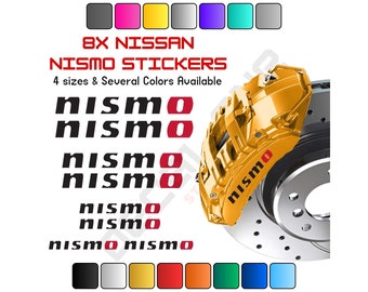 8x Nissan Nismo Brake Caliper High Temp Decals Sticker, Brake Caliper Decals, Brake Caliper Stickers, Car Decals, Car Stickers