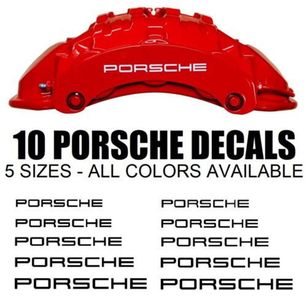 10 Porsche Brake Caliper Decal High Temp Sticker Brake Etsy