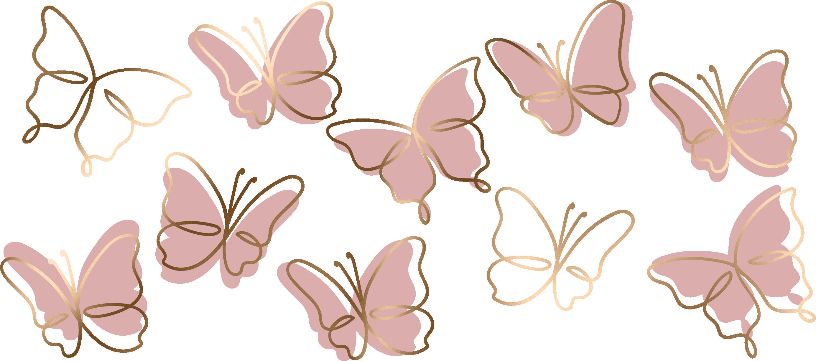 Butterfly SVG and PNG for 16oz Glass Sub - Etsy