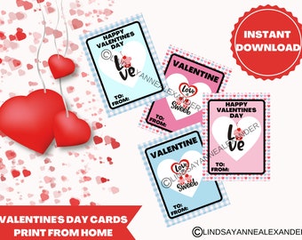 Cupcake Love-Themed Valentine Cards