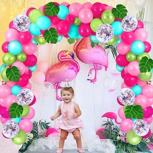 Tropical Balloon Arch, Hawaiian Balloon Arch, Balloon Garland Kit, Balloon Arch Kit, Birthday Party, Baby Shower, Tropical Theme