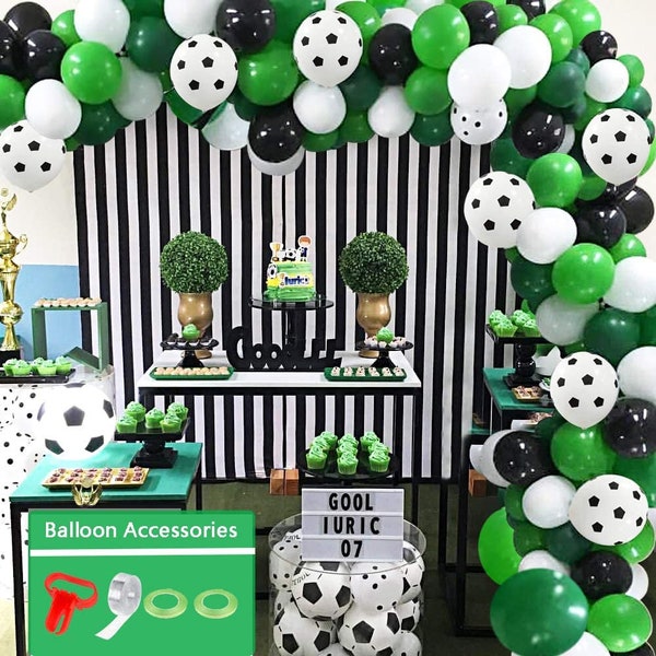 Football Themed Balloon Garland Etsy
