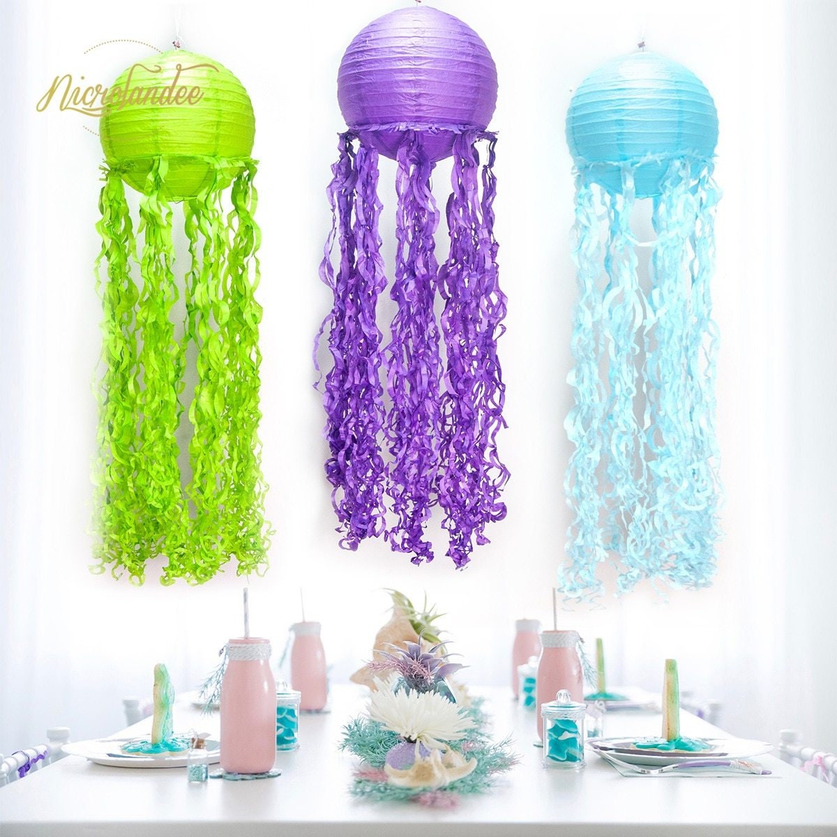 Mermaid Party Jellyfish Lanterns, Under the Sea, Party Decorations, Mermaid Birthday  Party, Mermaid Baby Shower -  Canada