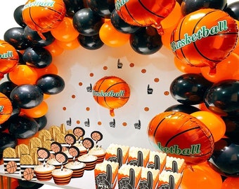 Kit Arche Ballons Noir Et Or, Arche Ballon Anniversaire Avec Ballons