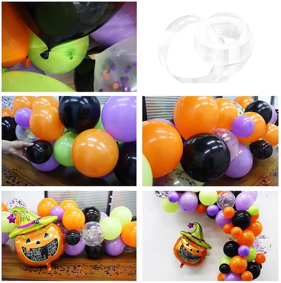 Halloween Deko-Set – Luftballons, Banner & Laternen In Orange/Schwarz Für Die Perfekte Gruselparty