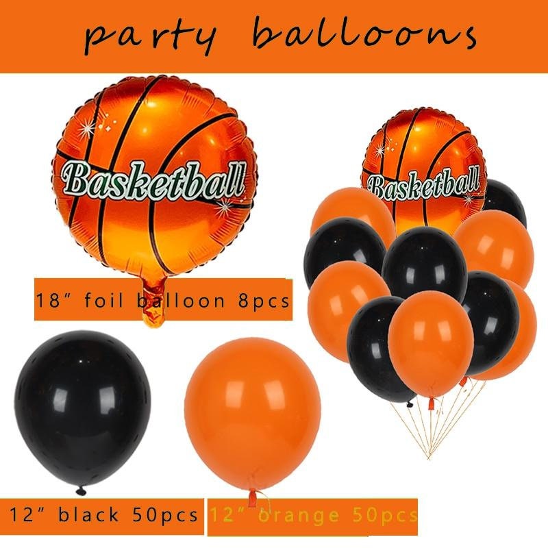 Basketball Balloon Garland Kit, Basketball Balloon Arch, Basketball