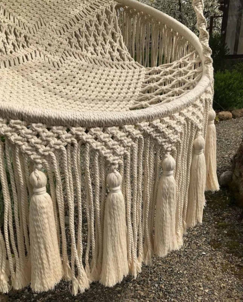 Pattern VIDEO Tutorial BOHO Macrame Hanging Chair DIY Hammock Etsy