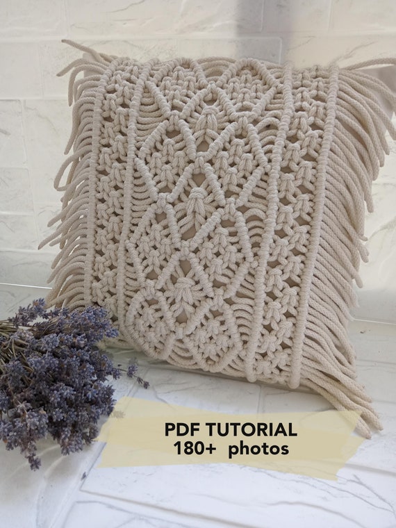 Hilo Macrame Cojines De Macrame Paso A Paso Tutorial PDF FUNDA DE