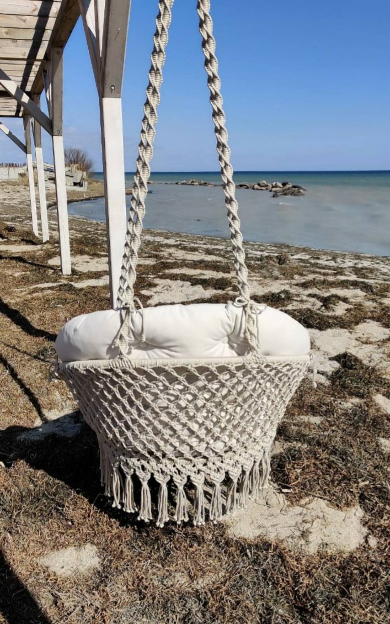 Macrame Hanging Chair Hammock Hanging chair in nursery Hanging | Etsy