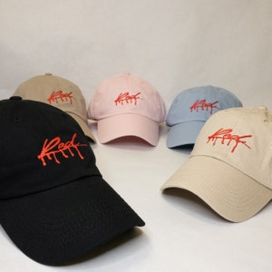 Gorra Playboi Carti // Gorra de béisbol roja bordada Whole Lotta // WLR