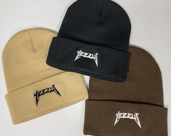 Yeezus Embroidered Beanie // Kanye West Embroidery // Ye // Kanye Christmas Gift