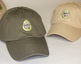Sombrero MF DOOM // Gorra de béisbol bordada con máscara DOOM