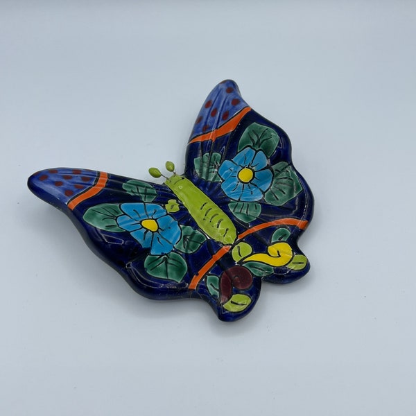 Talavera Mexican Pottery Butterfly Wall Art