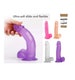 Realistic Suction Cup Jelly Dildo 6.7 Waterproof Flexible G-spot Strong Flexible Hands-Free Strap On Compatible sex toys 