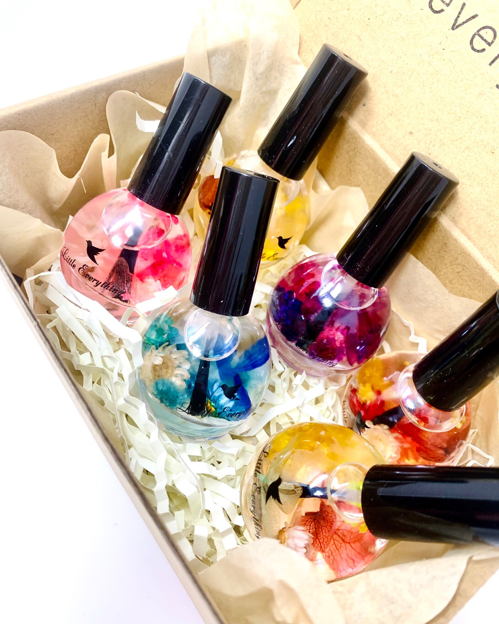 12ml New Cuticle Flower Infusing Oil Glass Bottle, Nourishing Skin