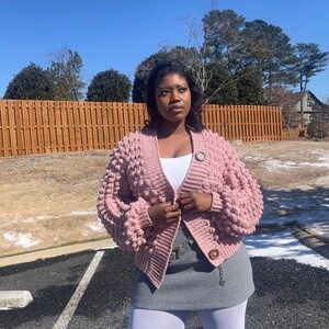 Bubble Crop Cardigan - Etsy