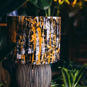 Pendant lampshade, home decor ideas, handmade drum lampshade, ceiling or lamp base handmade fabric batik lampshade - all sizes - Wooland