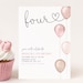 Four-nado 4th Birthday Photo Invite (Pink) - Fournado Party Invitation for Girls - 5x7 Personalized Digital Download