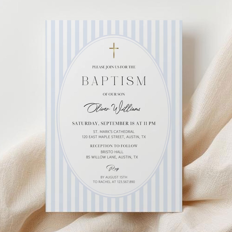 Baptism Blue Bundle - Etsy
