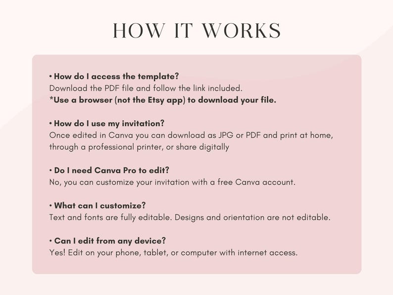 Girl's 3rd Birthday Invitation, Pink Balloons, Editable Canva (Digital Download) image 6
