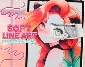 Soft LineArt Pinsel für Procreate | Perfekt für Zeichenkunst und Manga