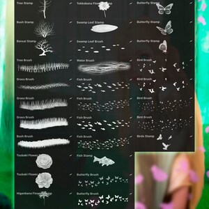 Japanese Forest Brush Set for Procreate - Etsy
