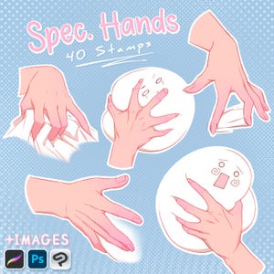 Special Hand Stamps for Artists (Procreate, Photoshop, CSP, Images)
