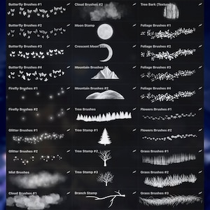 Magic Forest Brush Set for Procreate - Etsy