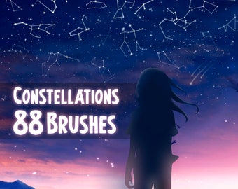 88 Constellation Brushes for Procreate