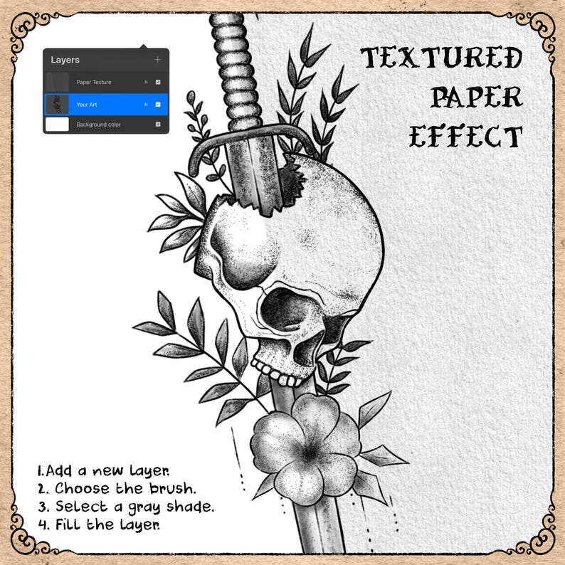 70 Procreate tatueringsborstar: Stipple Shader, Traditional, Dotwork och Shading Set för Procreate bild 7