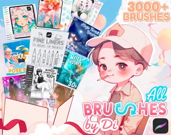 Over 3000+ Procreate Brushes by Di | Whole Store Bundle