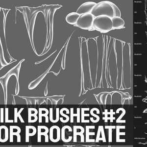 Milk Brushes for Procreate (Realistic + 2D) #2
