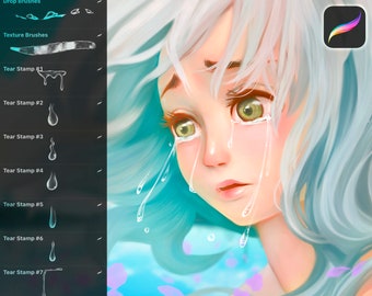 Tears Brushes for Procreate (Realistic)