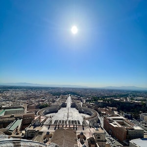 Vatican St. Peter’s Square Photo, St. Peter Basilica Dome, Wall Decor, Digital Download, Ready to Print, Home decor, Office wall decor