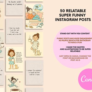 69 Instagram Templates, Funny Relatable Posts, Funny Quotes, Done-for ...