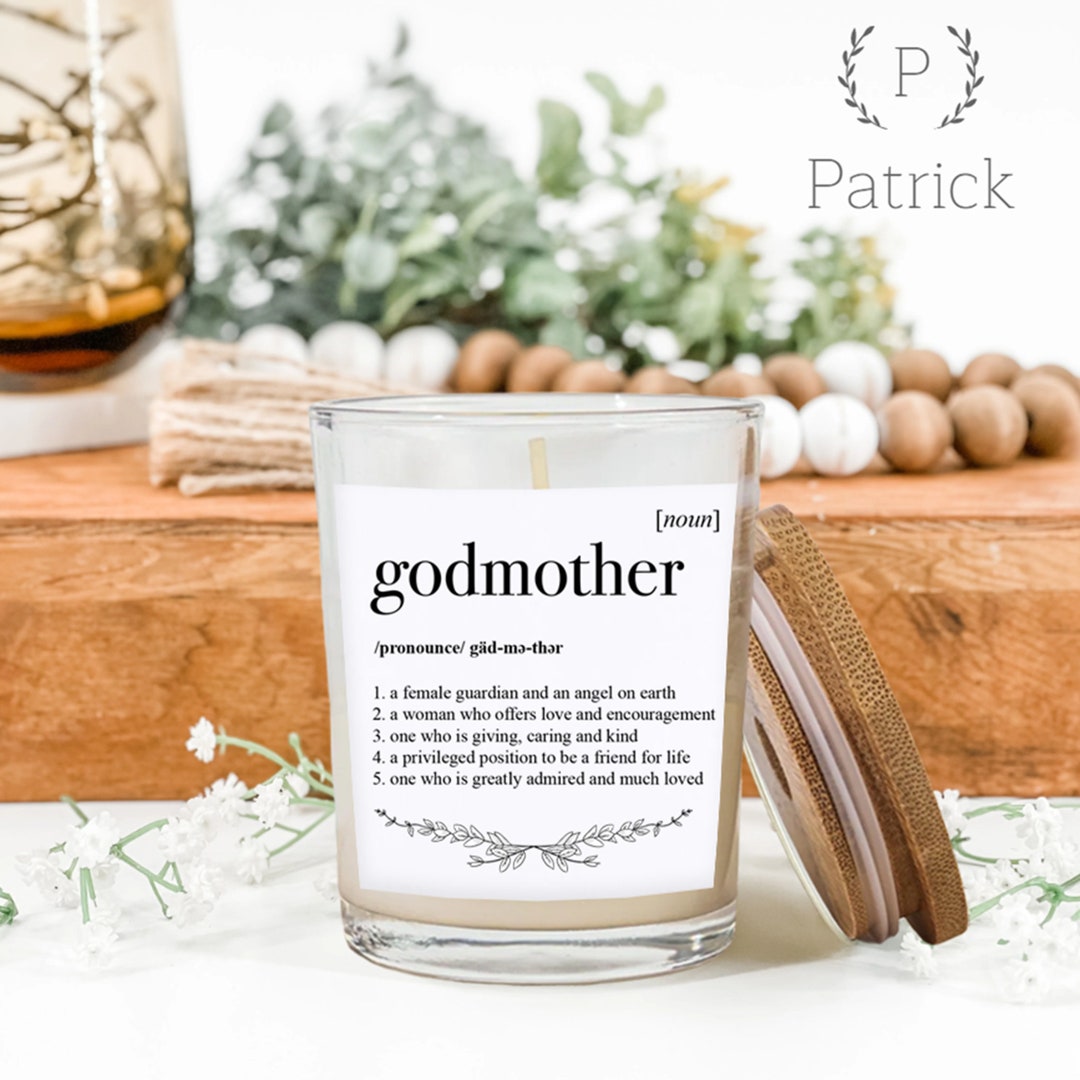 Godmother Personalized Candle, Godmother Gift, Mother Appreciation