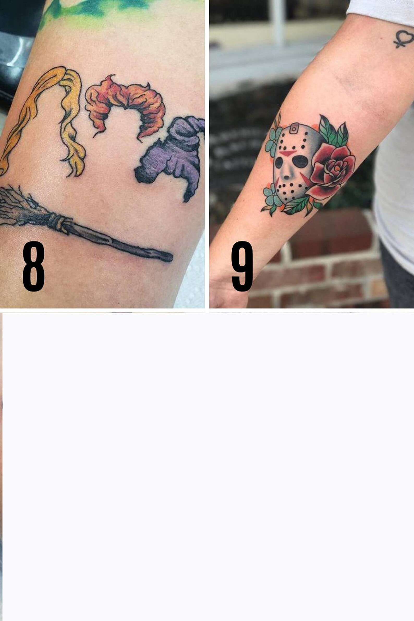 Custom Halloween Tattoo Personalized Pumpkin Tattoo Ghost Witch