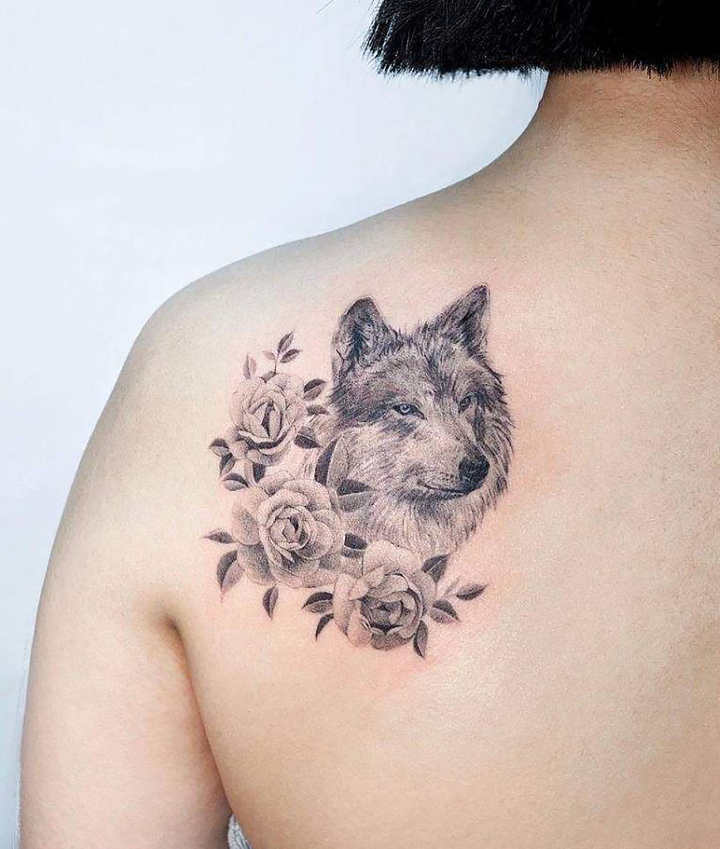 1sheet Flower  Wolf Print Tattoo Sticker  SHEIN ASIA