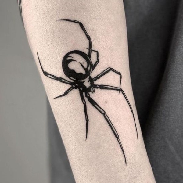 Spider Temporary Tattoo, Fake Tattoo, Insect Tattoo, Removable Tattoo, Waterproof Tattoo, Tattoo Lover Gift, Tattoo Stickers, Tattoo for Men