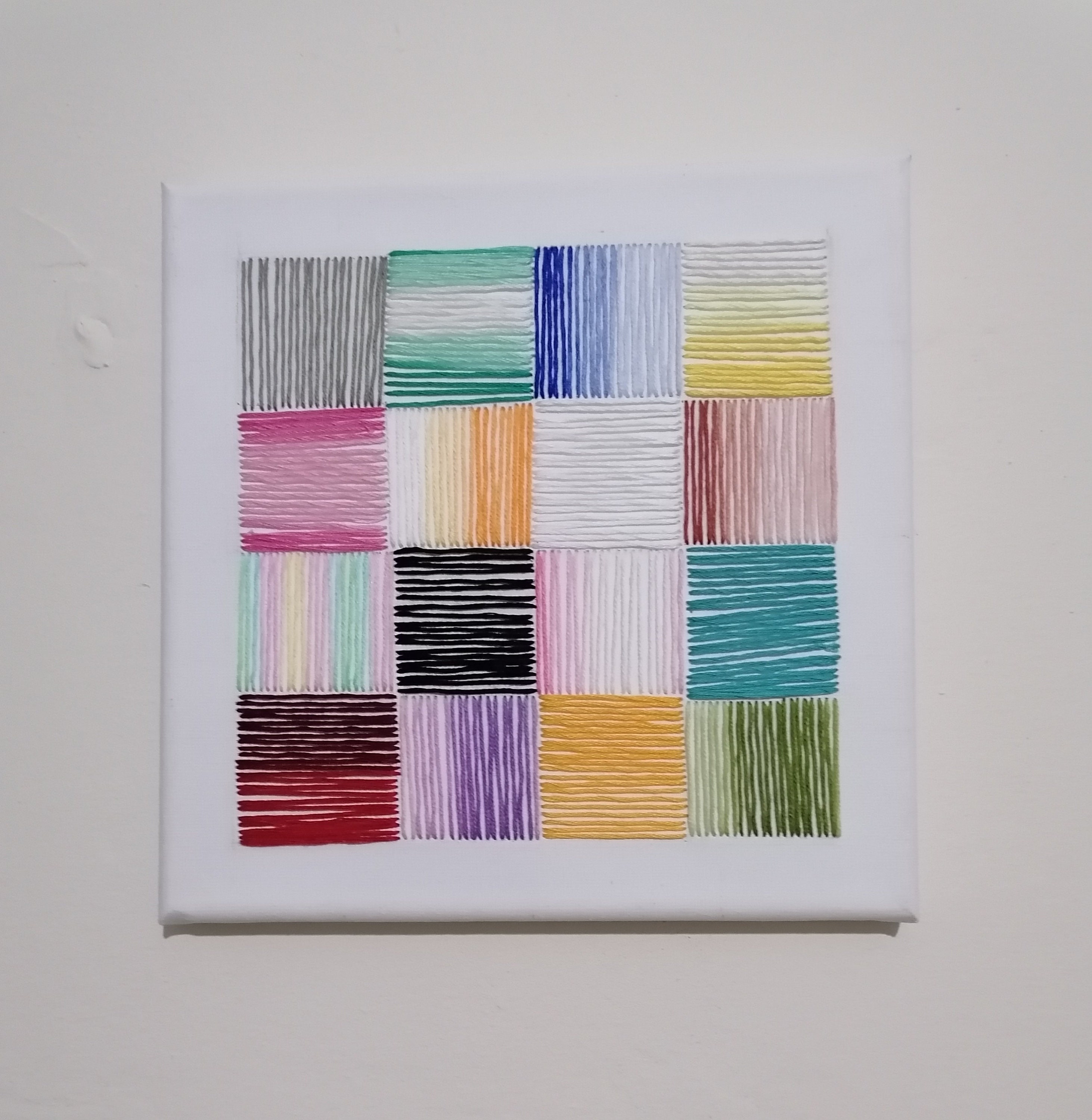 Conventional Original Embroidery on Canvas Etsy