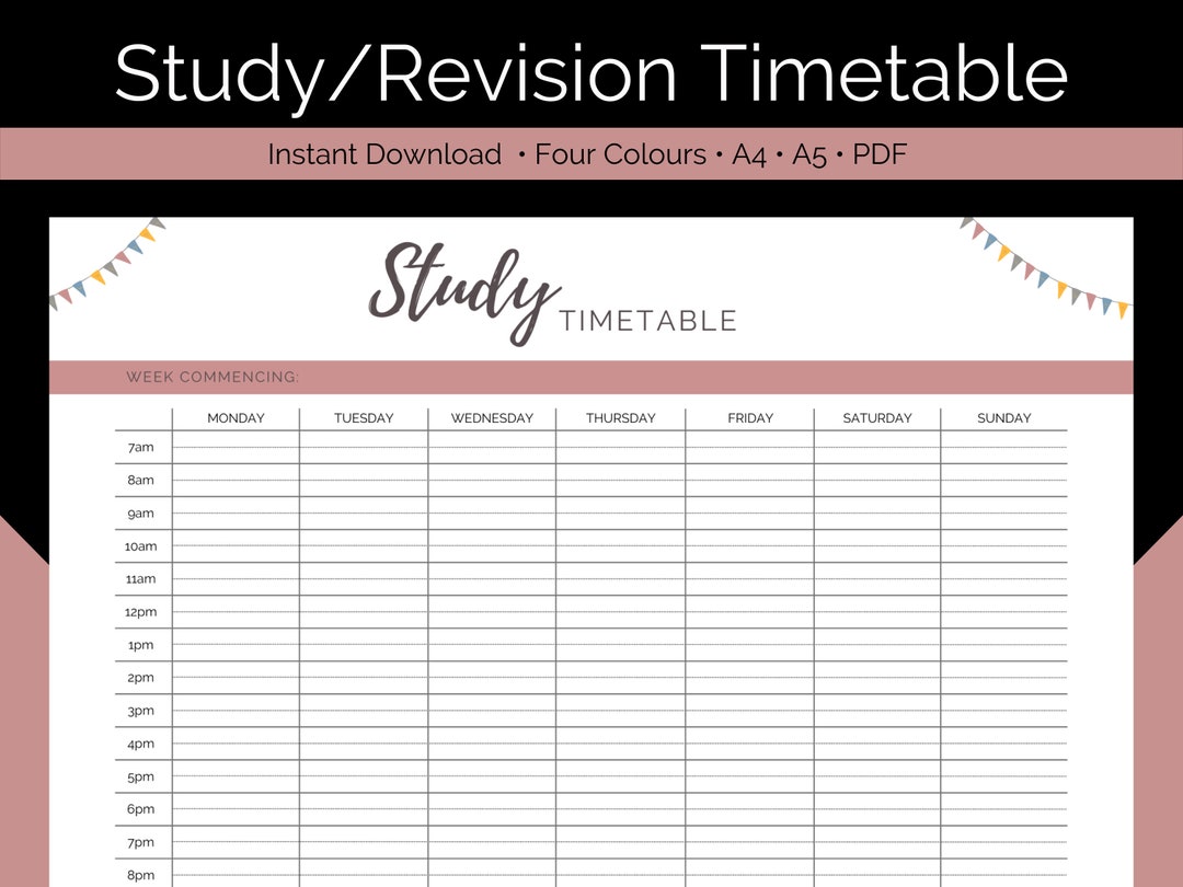 printable-study-timetable-weekly-student-planner-revision-schedule-printable-hourly-schedule-a4-a5-instant-digital-download-etsy