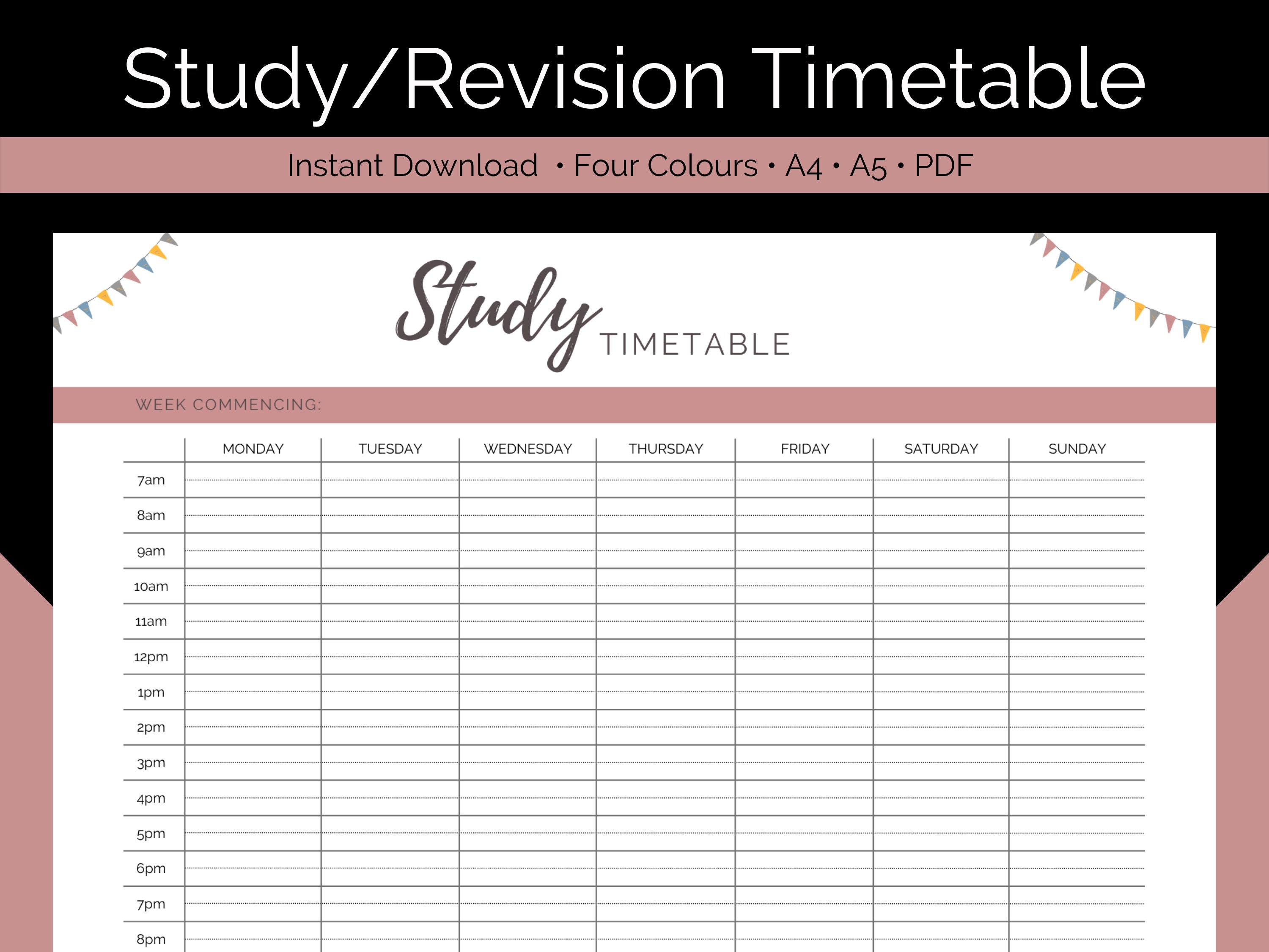 Study Timetable study-timetable