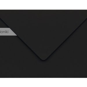 Black Envelopes 160x220mm/8.66x6.30in (C5) | Premium Quality Heavyweight Envelope 150gsm | A5 Wedding Invitation, Party, Company Invite