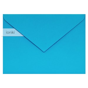 Sobres azules 133x183mm/7.20x5.24in/Calidad Premium Peso pesado 150gsm /B6 Invitación de bautismo, Cumpleaños, Fiesta, Baby Shower, Nueva tarjeta de bebé