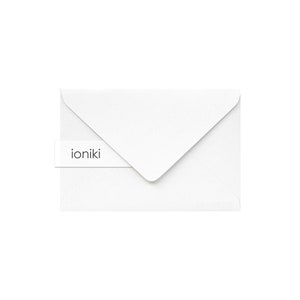 Gebroken witte enveloppen 75x110mm /4.33x2.95in (C7), lijntextuur| Premium kwaliteit zwaargewicht envelop 160gsm| A7 Familie, Compliment, RSVP, Gift Card
