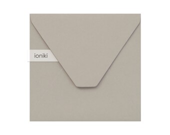Grey Envelopes 168x168mm/6.61x6.61in | Premium Quality Heavyweight Envelope 160gsm|Wedding, Christening, Party, Baby Shower, RSVP Invitation