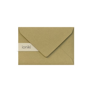 Enveloppe vert olive75x110mm / 4.33x2.95in (C7), texture du tronc d’arbre| Premium Heavyweight220gsm| Famille A7,Compliment,RSVP,Cadeau,Merci,Carte de souhait